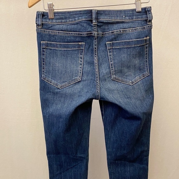 Vince Camuto 27/4 Skinny Jeans Mid Rise Release Fray Hem Womens Ankle Stretch - Picture 7 of 14